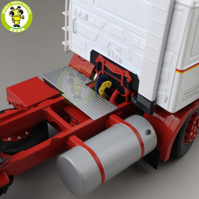 1/18 ROAD KINGS KK Volvo F1220 Tractor Truck 1977 Diecast Car Truck Model Toys for kids Gift White and Red