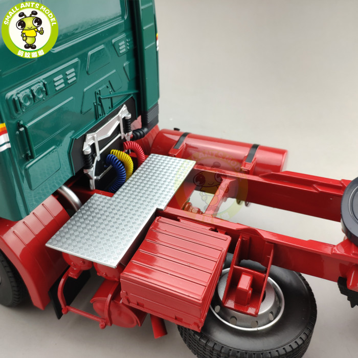 1/18 ROAD KINGS KK Volvo F1220 Tractor Truck 1977 Diecast Car Truck Model Toys for kids Gift Green and Red