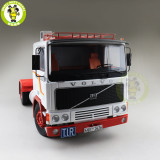1/18 ROAD KINGS KK Volvo F1220 Tractor Truck 1977 Diecast Car Truck Model Toys for kids Gift White and Red