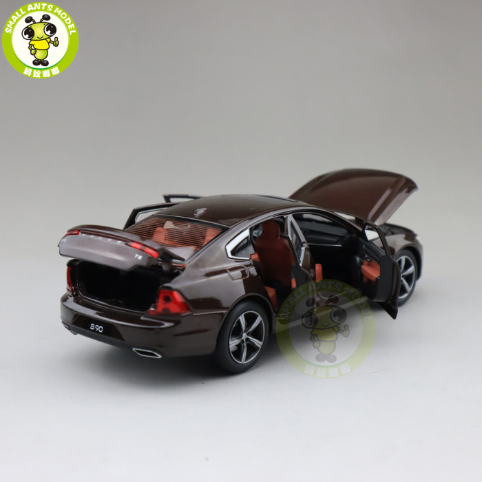 1/32 JACKIEKIM Volvo S90 shock absorption version Diecast Model CAR Toys for kids Boy girl Gifts