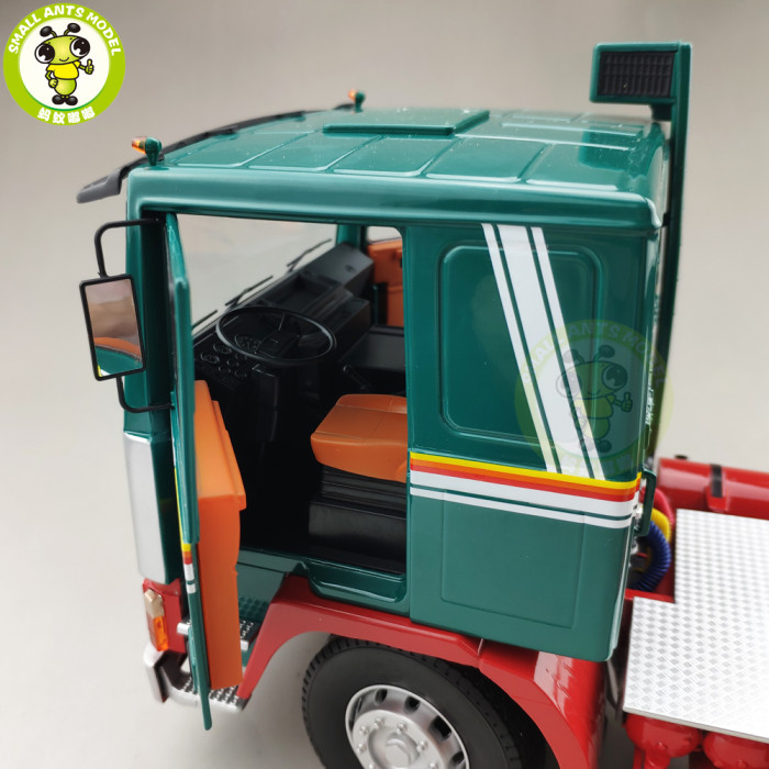 1/18 ROAD KINGS KK Volvo F1220 Tractor Truck 1977 Diecast Car Truck Model Toys for kids Gift Green and Red