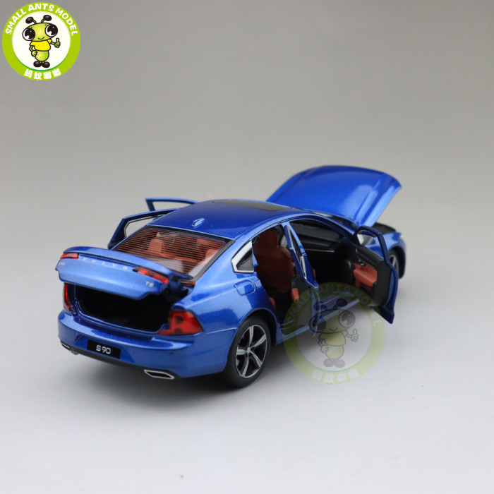 1/32 JACKIEKIM Volvo S90 shock absorption version Diecast Model CAR Toys for kids Boy girl Gifts