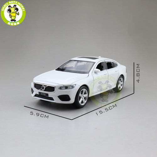 1/32 JACKIEKIM Volvo S90 Diecast Model CAR Toys for kids Boy girl Gifts Sound Lighting Pull Back