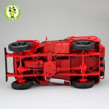 1:18 1/4 Ton US ARMY WILLYS JEEP TOP DOWN Diecast Car Toys Model Welly Red