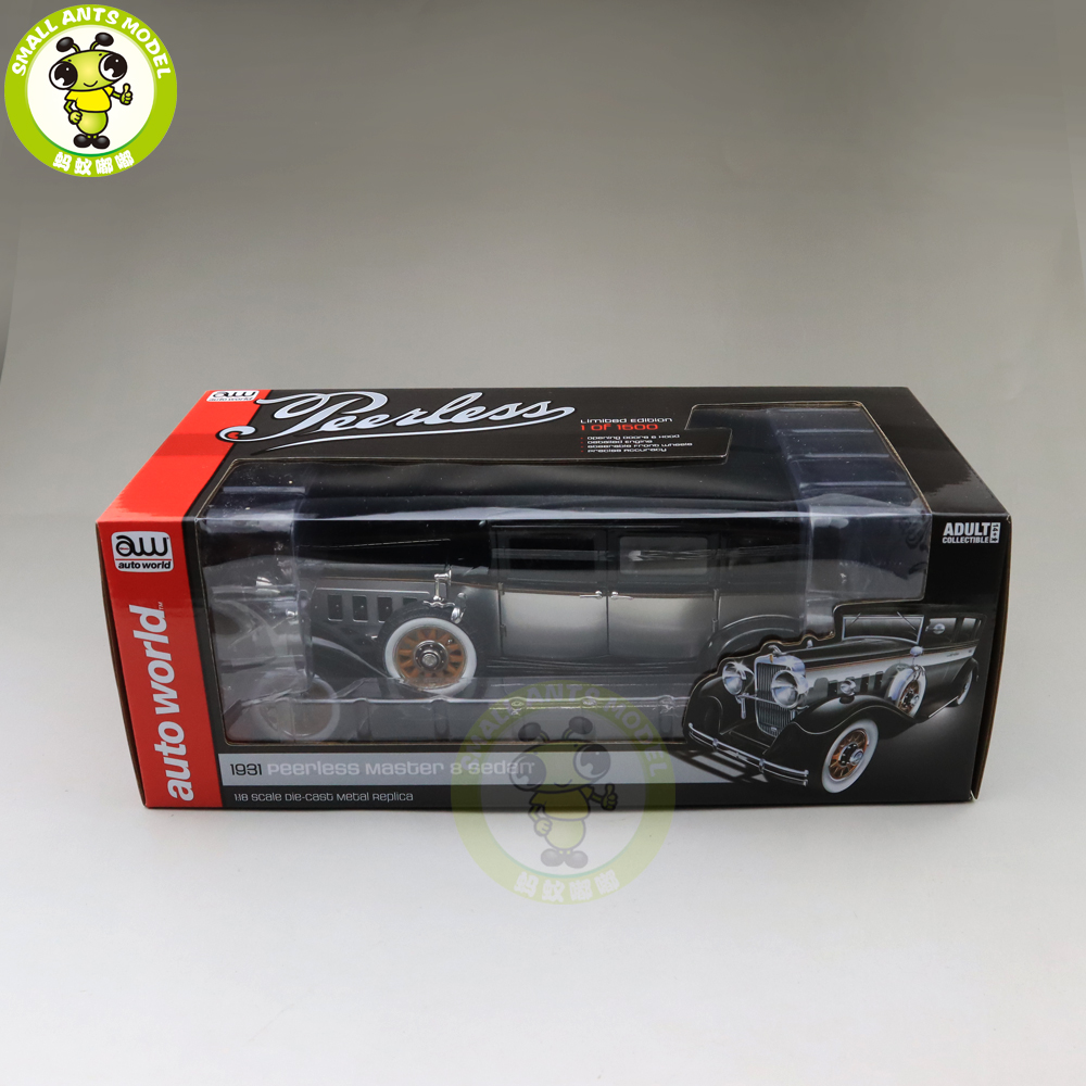 1/18 AUTO WORLD 1931 PEERLESS MASTER 8 SEDAN Diecast Model Car