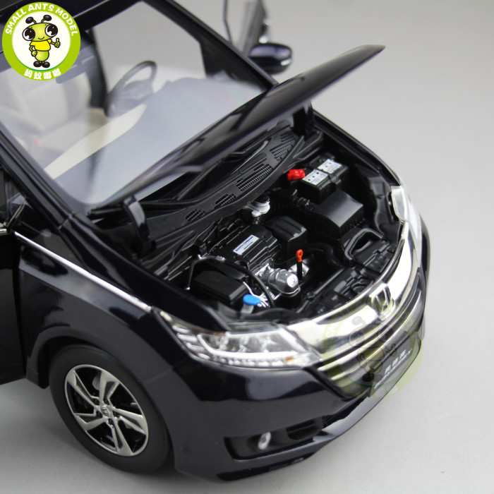 1/18 Honda MPV Odyssey Commercial vehicle Diecast Metal MPV Car SUV Model Toys Boy Girl Gift Collection Hobby Dark Blue