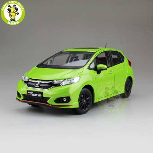 1/18 Honda FIT Sport 2018 Diecast Metal Car Model Toys Girl Boy Birthday Gift Collection Hobby Green