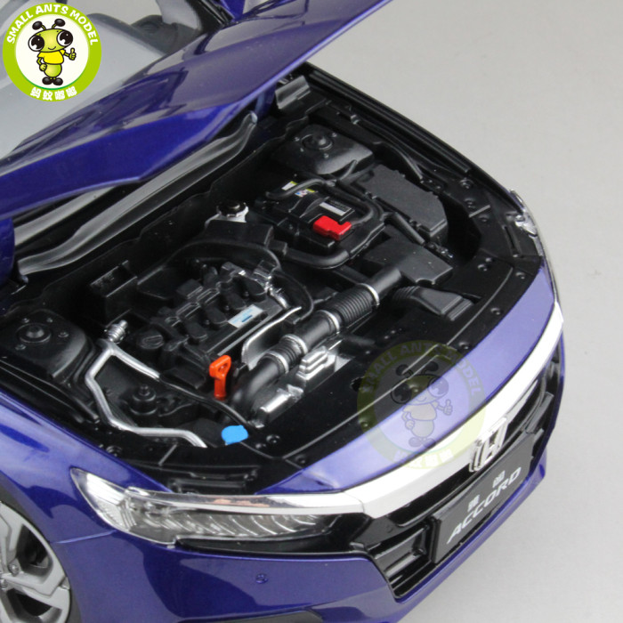 1/18 Honda Accord 10th Sedan Diecast Metal Car Model Toys Boy Girl Gift Collection Hobby Blue