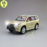 1/32 JACKIEKIM Toyota Lexus LX570 SUV Diecast Model CAR Toys for kids Sound Lighting Pull Back Car Boy Girl gifts
