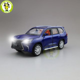 1/32 JACKIEKIM Toyota Lexus LX570 SUV Diecast Model CAR Toys for kids Sound Lighting Pull Back Car Boy Girl gifts