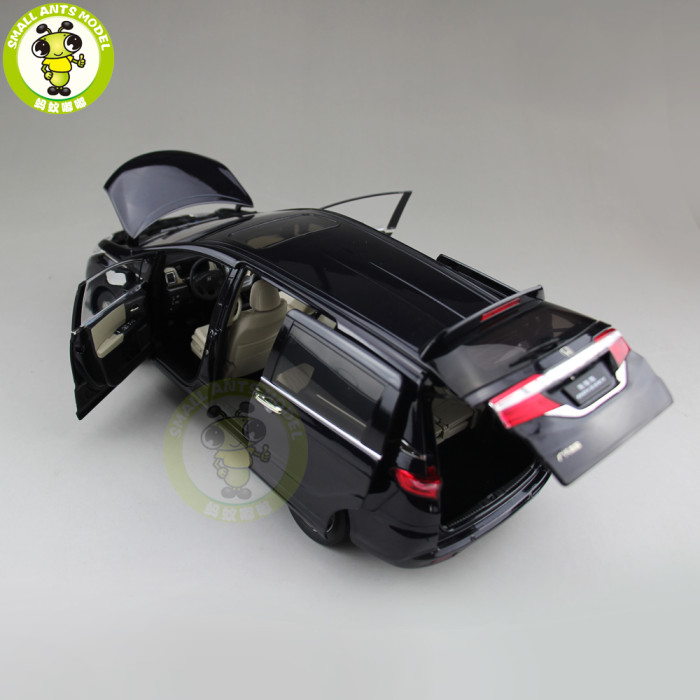 1/18 Honda MPV Odyssey Commercial vehicle Diecast Metal MPV Car SUV Model Toys Boy Girl Gift Collection Hobby Dark Blue