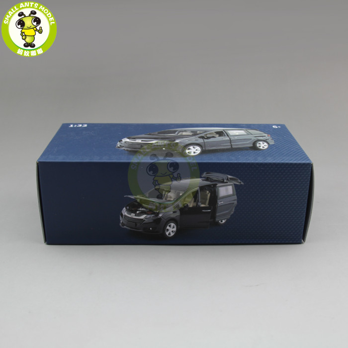 1/32 JKM Honda Odyssey 2015 MPV Diecast Metal Model CAR Toys for kids children Sound Lighting Pull Back gifts collection hobby