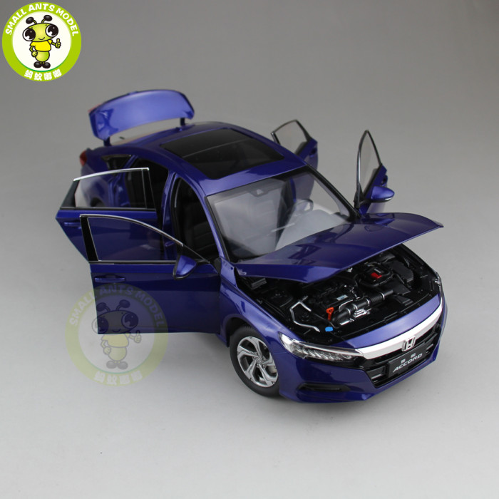 1/18 Honda Accord 10th Sedan Diecast Metal Car Model Toys Boy Girl Gift Collection Hobby Blue