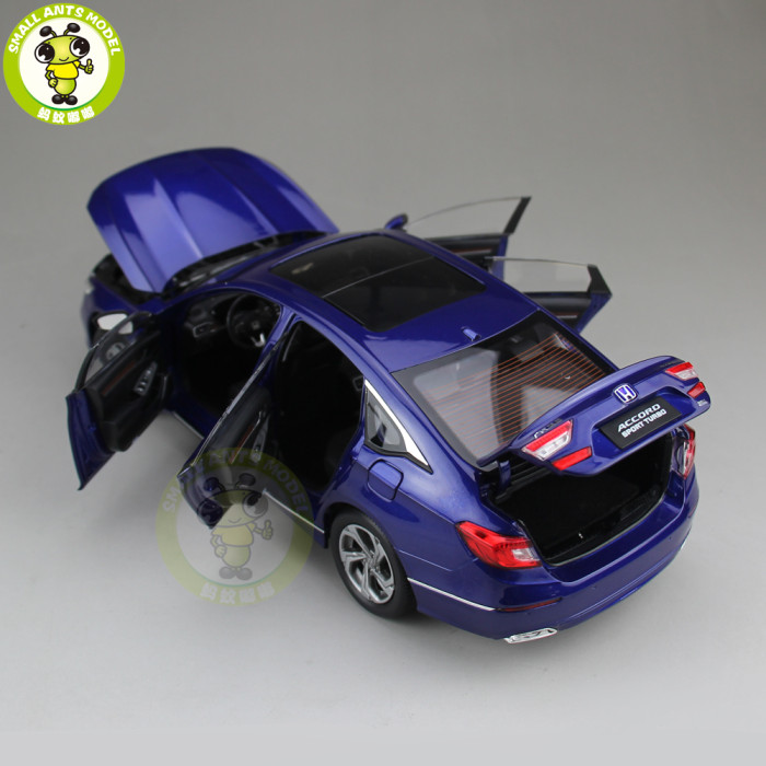 1/18 Honda Accord 10th Sedan Diecast Metal Car Model Toys Boy Girl Gift Collection Hobby Blue