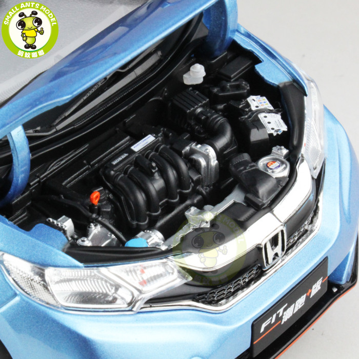1/18 Honda FIT Sport 2018 Diecast Metal Car Model Toys Boy Girl Birthday Gift Collection Hobby Blue