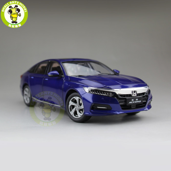 1/18 Honda Accord 10th Sedan Diecast Metal Car Model Toys Boy Girl Gift Collection Hobby Blue