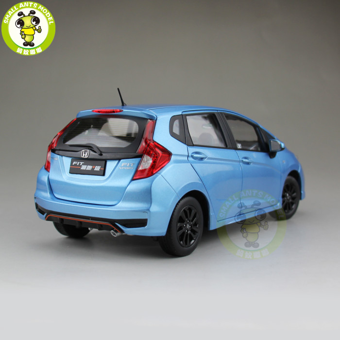 1/18 Honda FIT Sport 2018 Diecast Metal Car Model Toys Boy Girl Birthday Gift Collection Hobby Blue