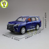 1/32 JACKIEKIM Toyota Lexus LX570 SUV Diecast Model CAR Toys for kids Sound Lighting Pull Back Car Boy Girl gifts