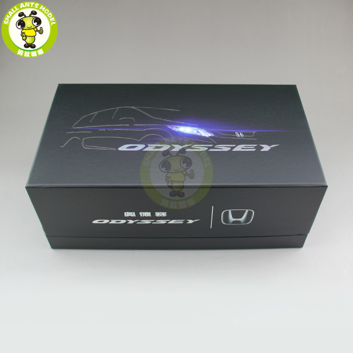 1/18 Honda MPV Odyssey Commercial vehicle Diecast Metal MPV Car SUV Model Toys Boy Girl Gift Collection Hobby Dark Blue