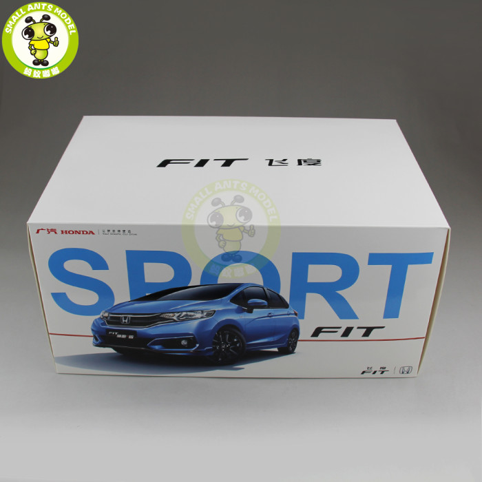 1/18 Honda FIT Sport 2018 Diecast Metal Car Model Toys Boy Girl Gift Collection Hobby White