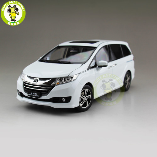 1/18 Honda Odyssey MPV Commercial vehicle Diecast Metal Car SUV MPV Model Toys Boy Girl Gift Collection Hobby White