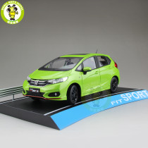 1/18 Honda FIT Sport 2018 Diecast Metal Car Model Toys Girl Boy Birthday Gift Collection Hobby Green