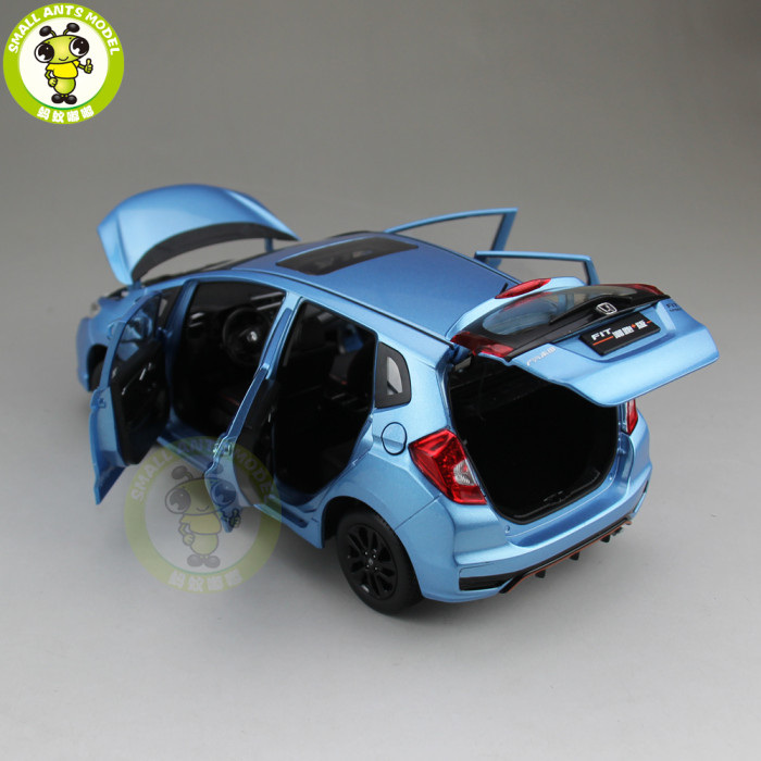 1/18 Honda FIT Sport 2018 Diecast Metal Car Model Toys Boy Girl Birthday Gift Collection Hobby Blue