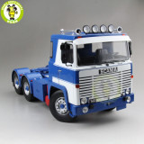 1/18 Scania Lbt 141 Tractor Truck Asg 3-Assi 1976 ROAD-KINGS Diecast Car Truck Model Toys for kids Gift Blue & White