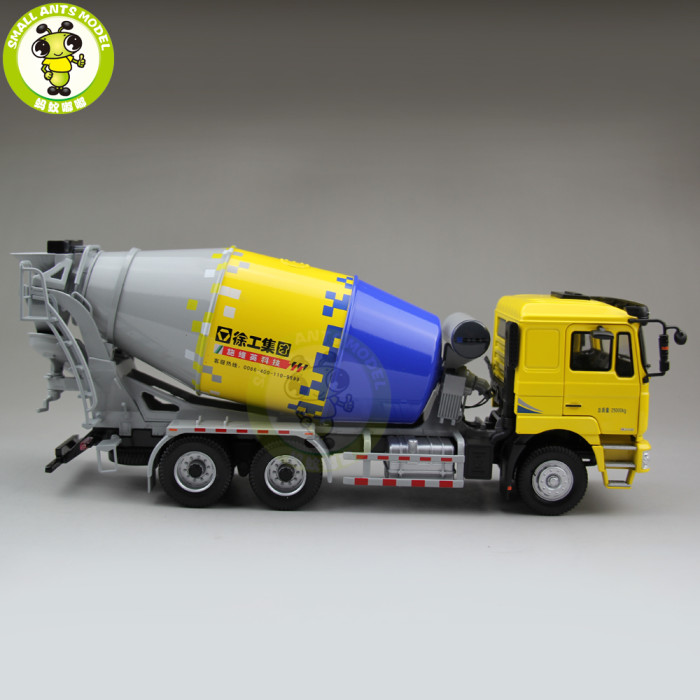 1/35 XCMG MAN Schwing Concrete Mixing Truck Construction Machinery Diecast Model Toy Hobby Yellow