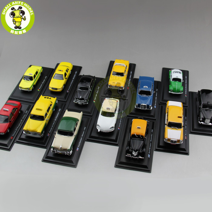 1/43 TAXI Car Model Toy Citroen Abenzl VW Beetle Fiat GAZ Ford Renault Austin Checker Diecast Car Model Toy Gift Collection