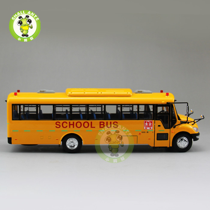 1/43 School Bus China YuTong ZK6109DX1 Diecast Metal Bus Model Toys Collection Hobby
