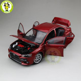 1/18 Mitsubishi Lancer EVO-X EVO X 10 BBS Right Steering Wheel RHD Diecast Metal Car Model Toy Boy Girl Gift Collection Red