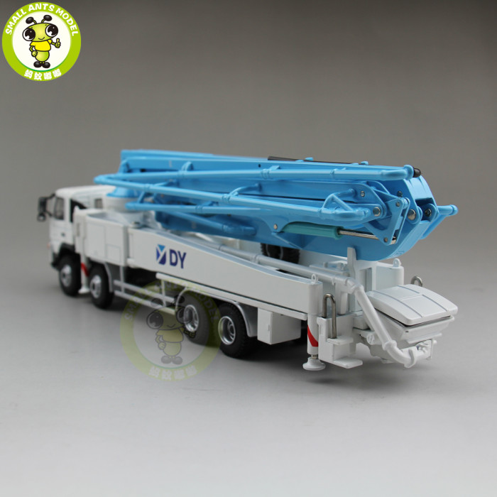 1/50 DY Actros Concrete Pump Truck Construction Machinery Diecast Model Car Blue