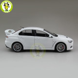 1/18 Mitsubishi Lancer EVO-X EVO X 10 BBS Right Steering Wheel RHD Diecast Metal Car Model Toy Boy Girl Gift Collection White