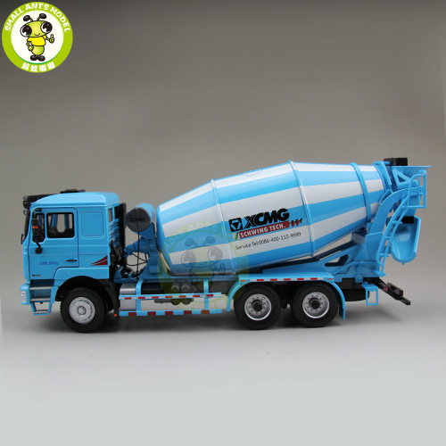 1/35 XCMG MAN Schwing Concrete Mixing Truck Construction Machinery Diecast Model Toy Hobby Blue