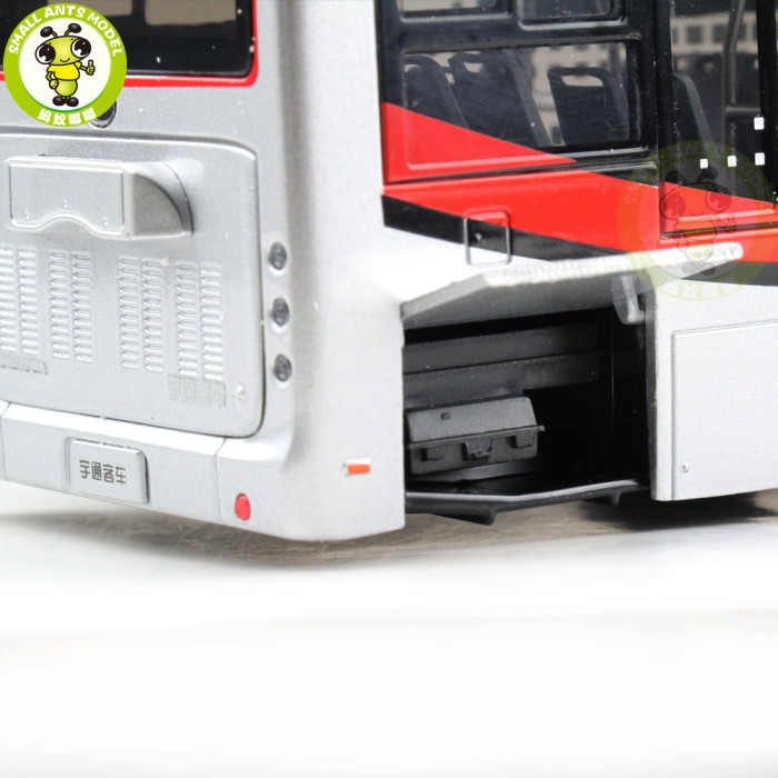 1/42 YuTong Bus ZK5180A City Bus Trolleybus Articulated bus Diecast Bus Model Gift Collection Hobby