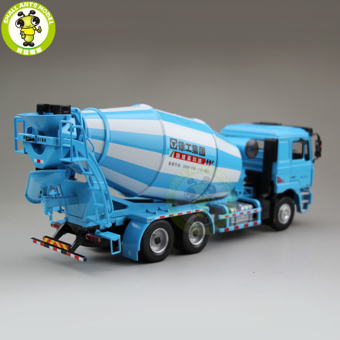 1/35 XCMG MAN Schwing Concrete Mixing Truck Construction Machinery Diecast Model Toy Hobby Blue