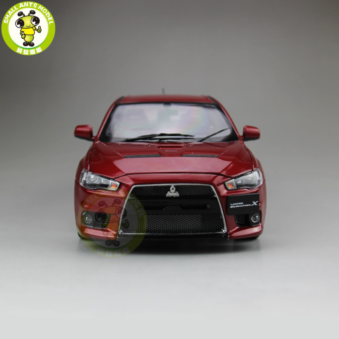 1/18 Mitsubishi Lancer EVO-X EVO X 10 BBS Right Steering Wheel RHD Diecast Metal Car Model Toy Boy Girl Gift Collection Red