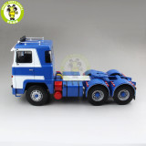 1/18 Scania Lbt 141 Tractor Truck Asg 3-Assi 1976 ROAD-KINGS Diecast Car Truck Model Toys for kids Gift Blue & White