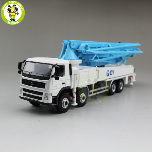 1/50 DY Actros Concrete Pump Truck Construction Machinery Diecast Model Car Blue