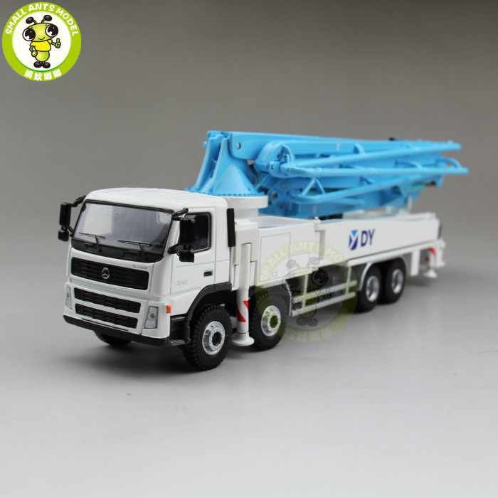 1/50 DY Actros Concrete Pump Truck Construction Machinery Diecast Model Car Blue
