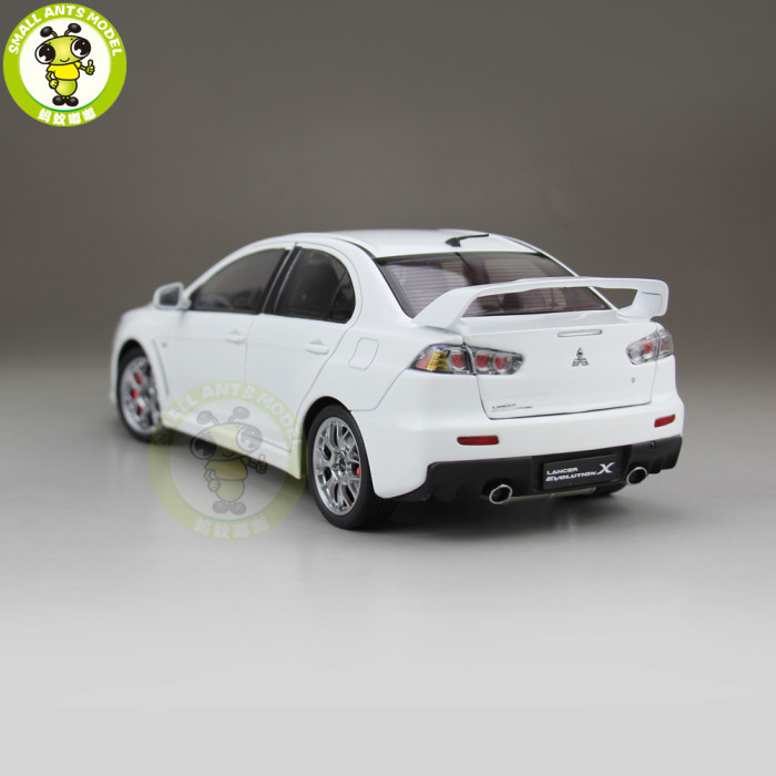1/18 Mitsubishi Lancer EVO-X EVO X 10 BBS Left Steering Wheel LHD Diecast Metal Car Model Toy Boy Girl Gift Collection White