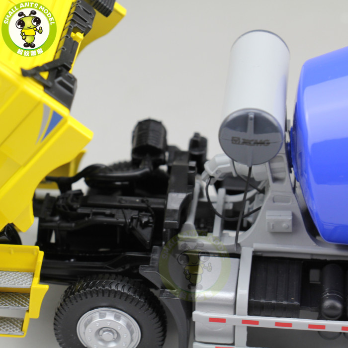 1/35 XCMG MAN Schwing Concrete Mixing Truck Construction Machinery Diecast Model Toy Hobby Yellow