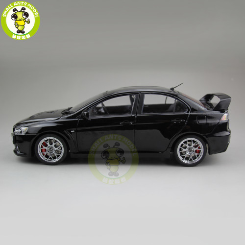 1/18 Mitsubishi Lancer EVO-X EVO X 10 BBS Right Steering Wheel RHD Diecast Metal Car Model Toy Boy Girl Gift Collection Black
