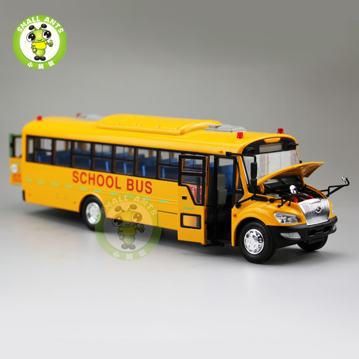 1/43 School Bus China YuTong ZK6109DX1 Diecast Metal Bus Model Toys Collection Hobby