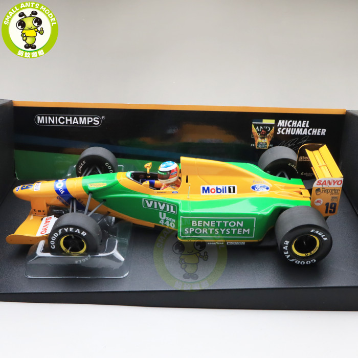 1/18 Minichamps BENETTON FORD B192 - WINNER SPA 1992 Diecast Racing Car Model Toys Gifts