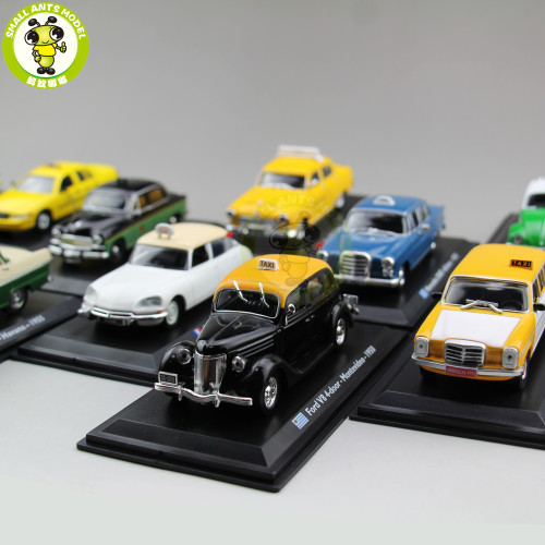 1/43 TAXI Car Model Toy Citroen Abenzl VW Beetle Fiat GAZ Ford Renault Austin Checker Diecast Car Model Toy Gift Collection