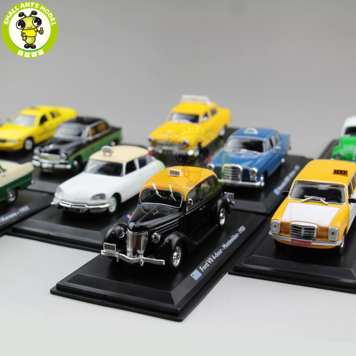 1/43 TAXI Car Model Toy Citroen Abenzl VW Beetle Fiat GAZ Ford Renault Austin Checker Diecast Car Model Toy Gift Collection