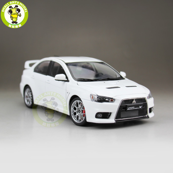 1/18 Mitsubishi Lancer EVO-X EVO X 10 BBS Left Steering Wheel LHD Diecast Metal Car Model Toy Boy Girl Gift Collection White