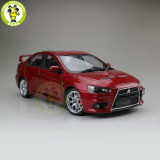 1/18 Mitsubishi Lancer EVO-X EVO X 10 BBS Right Steering Wheel RHD Diecast Metal Car Model Toy Boy Girl Gift Collection Red